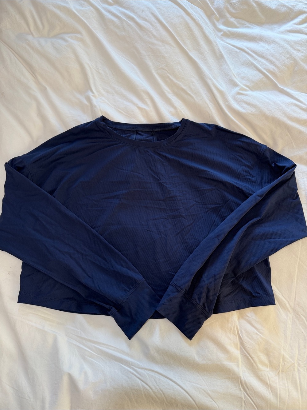 lululemon athletica Navy Long-Sleeve Crew Top
